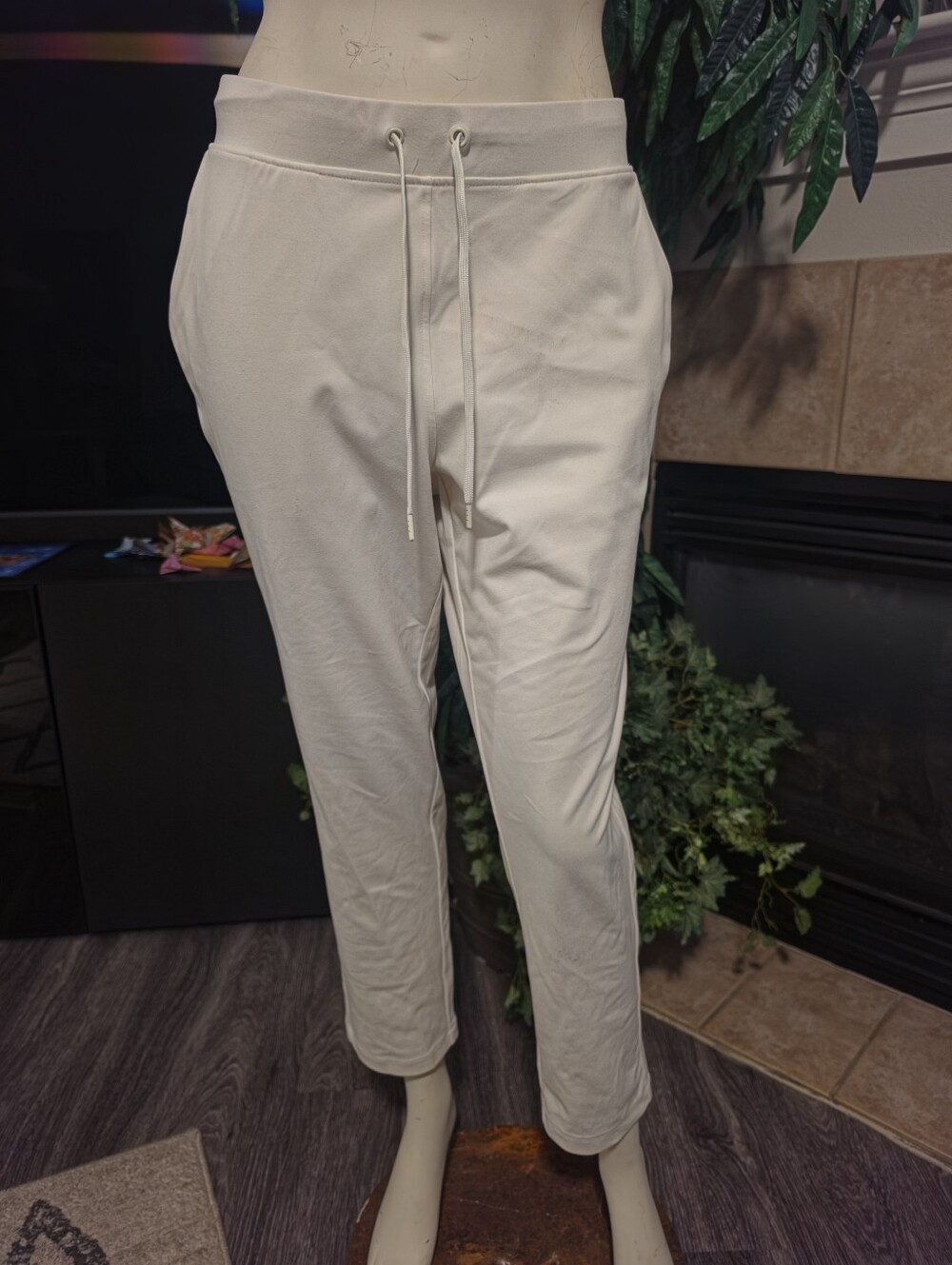Yogalicious Cream Drawstring Pants